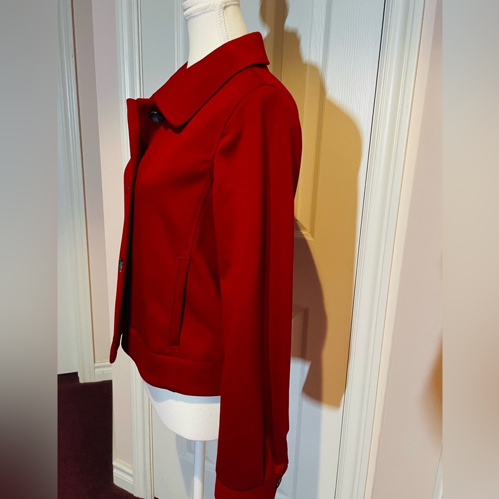 Ann Taylor Cropped Red Jacket